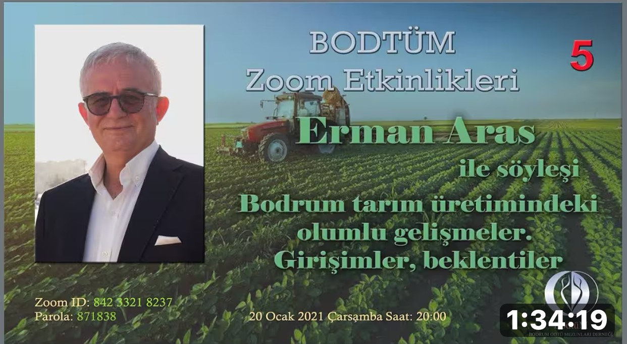 “Bodrum Tarım Üretimindeki Olumlu Gelişmeler” Erman Aras