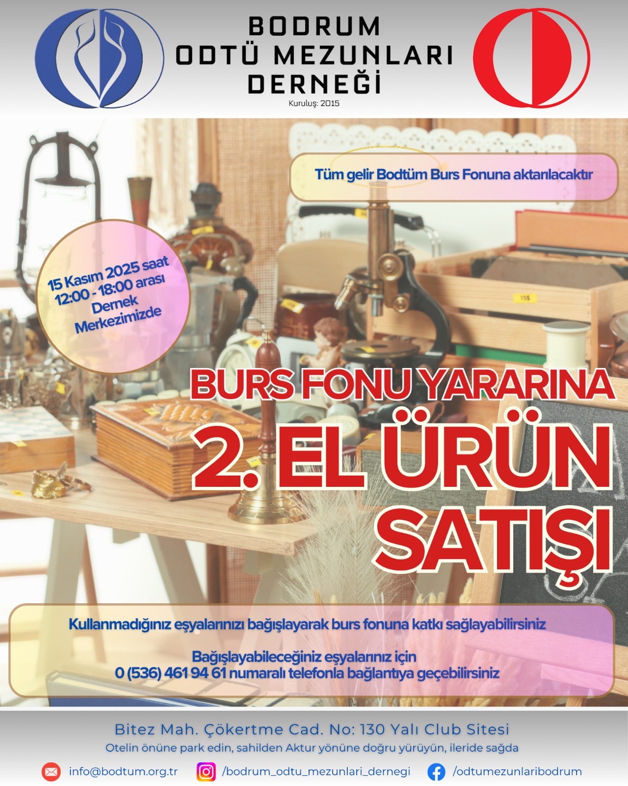 Burs Fonu Yararına 2. El Satış