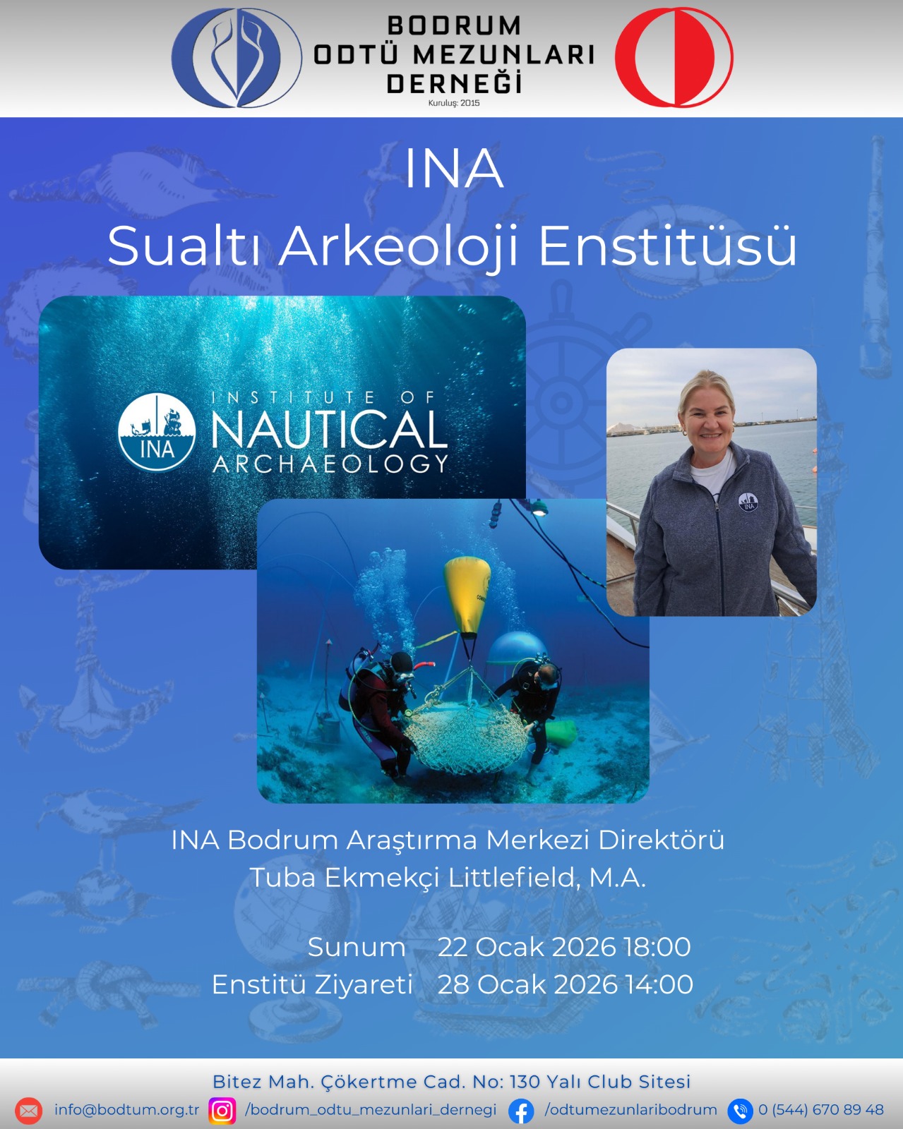 “INA Sualtı Arkeoloji Enstitüsü” Tuba Ekmekçi Littlefield