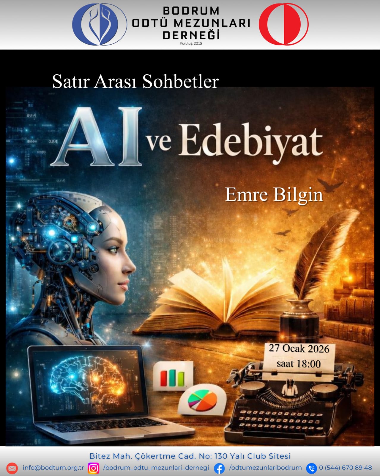 “Yapay Zeka ve Edebiyat” Emre Bilgin