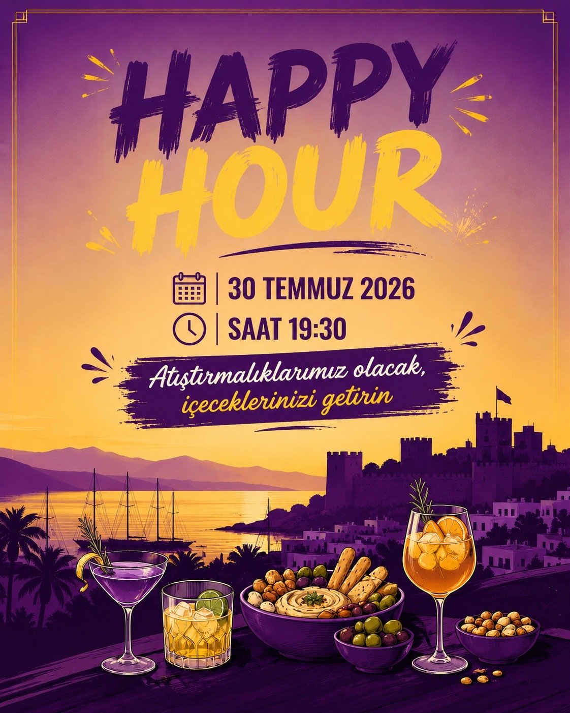 Happy Hour 30.07.2026 Saat 19:30